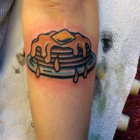 pancake tattoo|pancake tattoos for men.